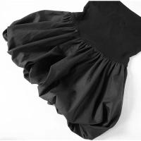OUWU- Vestido corto sin mangas de retazos para mujer, minivestido mullido de moda para playa y fiesta de noche, 2024 - details 5