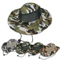 Gorra de Malla Protección UV Ancha para la Playa, Transpirable para Caza, Pesca, Escalada, Senderismo Gorra de Sol para Hombres al Aire Libre - details 4
