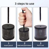 Pulverizador Eléctrico De Lápices Simplicidad Cilíndrica Individual Portátil Accesorio De Oficina Para Escuelas Y Oficinas - details 4