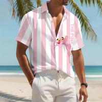Camisa Casual de Verano para Hombres Estampado de Dibujos Animados Cuello Redondo Manga Corta - details 2