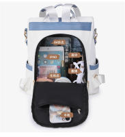 Mochila de cuero para mujer, bolso de hombro pequeño, mochila simple de moda, mochila antirrobo para mujer - details 5