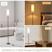 Lámpara de pie LED, lámpara de pie regulable para sala de estar, lámpara de pie con temperatura de 3 colores, lámpara de lectura con pantalla de lino e interruptor de pie - details 4