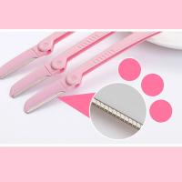 Navaja de Afeitado para Mujer Herramienta de Cuidado Facial Removedor de Vello Cepillo para Cejas Trimmer Seguro (3 piezas) - details 3