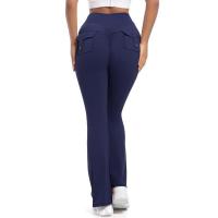 Pantalones de cintura alta para mujer cómodos, elásticos, estilo feliz - details 17