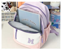 Nueva mochila para niñas, estudiantes de secundaria de escuela primaria, gran capacidad, alto valor, mochila versátil, mochila de color contrastante para mujeres - details 12
