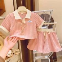 Conjunto de ropa bonita y dulce para niñas, pantalón corto informal de manga larga, novedad de verano, ropa deportiva cómoda a la moda para niños de 2 a 10 años - details 0