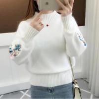 Suéter de mujer 2025 nuevo Otoño Invierno medio cuello alto de manga larga jersey de mujer suéter Casual tejido mujer suéter - details 1