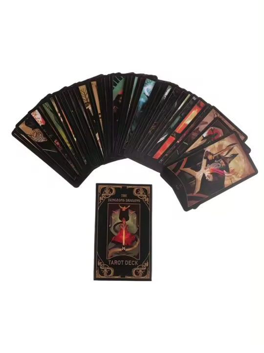 The Dungeons & Dragons Deck, cartas en inglés de 78 piezas, para vacaciones, familia, amigos, fiesta, regalo, entretenimiento, juego de mesa - 1