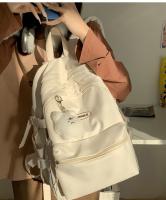 Nueva Mochila Sencilla para Estudiantes Universitarios Mochila de Color Sólido para Hombres y Mujeres - details 1