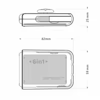 Cepillo de limpieza de teclado 6 en 1, herramienta de limpieza de polvo portátil multifuncional para exteriores - details 7