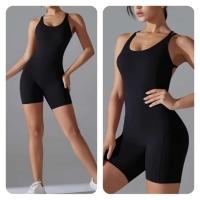 Miml - Conjunto de yoga de una pieza para mujer, body deportivo sin espalda, sujetador de glúteos mejorado, mono corto para gimnasio y fiesta - details 14