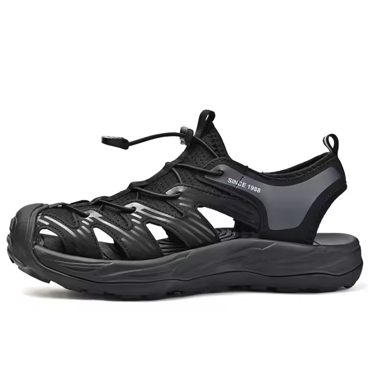 Sandalias de cuero de vaca de verano Tamaño grande para hombres Estilo casual de playa - 1