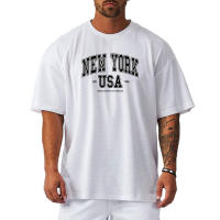 Muscleguys Camiseta holgada de gran tamaño para hombre, camiseta transpirable de secado rápido, camiseta de media manga de malla para Fitness - details 8