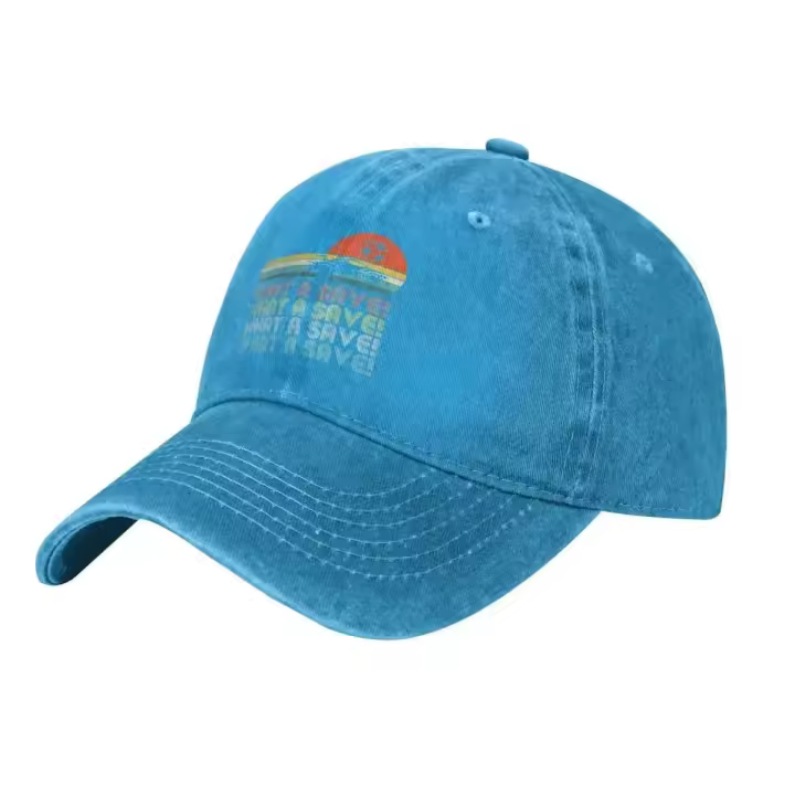 Moda What A Save Vintage Retro Rocket Soccer Car League Gorra de béisbol Sombreros de algodón Gorras de vaquero Unisex - 1
