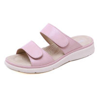 Nuevas Sandalias Elegantes para Mujer 2025 Vacaciones Playa Velcro Masaje Esponja Talla Grande Pantuflas - details 1