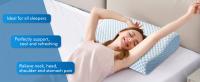 Almohada ergonómica de espuma viscoelástica, con diseño refrescante, para alivio de hombros - details 6