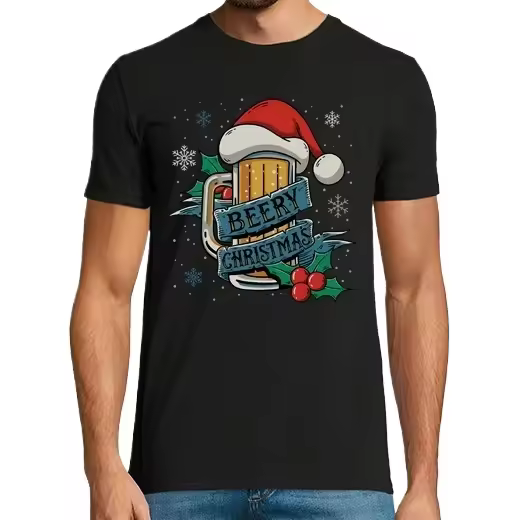 Beery Christmas Camisetas CERVEZA,Pack Regalo Camiseta Personalizada - 1