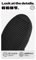Nueva cabeza deformada, suela gruesa que aumenta los zapatos de junta casual negra para hombres y mujeres, zapatos deportivos de pareja. - details 3