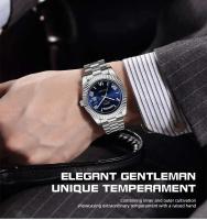 Reloj NIBOSI de lujo Premium para Hombre, Reloj de pulsera con fecha semanal, Reloj luminoso resistente al agua, relojes de cuarzo informales de acero inoxidable para Hombre, Reloj para Hombre - details 10