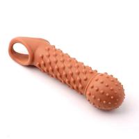 Funda extensora de condón reutilizable Leten para placer sexual, dura, rugosa y grande para hombres, retrasa la eyaculación - details 9