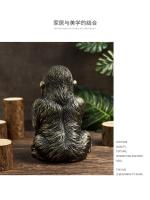Gorilla diamante resina artesanías sala de estar escritorio Oficina decoración del hogar ornamento regalos creativos - details 8