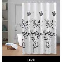 Cortina de ducha impermeable, 180x180 cm, estampada, 1 unidad - details 4