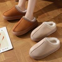 Zapatillas de algodón cálido estilo eco ence para hombre y mujer, a la moda, para interior, novedad - details 1