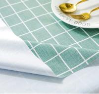 Mantel grueso de plástico PVC, rejilla rectangular, impreso, impermeable, resistente al aceite, adecuado para el hogar, cocina, mesa de comedor, - details 5