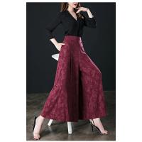Pantalones de pierna ancha para mujer, pantalón corto holgado, cintura elástica, talla grande 3XL - details 25