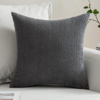 Juego de 2 Fundas suaves granuladas para Cojines Protectores, decoración sólida cuadrada, Almohada de Lanzamiento Poliéster - details 8
