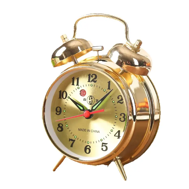 Reloj despertador mecánico para pollo, arroz, dorado, medio, 823 - 1