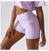 Shorts de Cintura Cruzada para Mujer Ouwu Comodidad en Gimnasio, Yoga, Correr, Entrenamiento - details 11