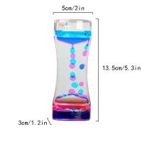 Temporizador de movimiento Paquete de reloj de arena colorido Burbuja líquida Fidget Ansiedad sensorial Autismo Actividad para niños Calma Relajarse - details 2