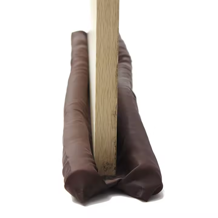 Tope de tiro de doble puerta marrón, excluidor de doble calado, aislador de aire, protector de ventanas Dodger, ahorro de energía - 1