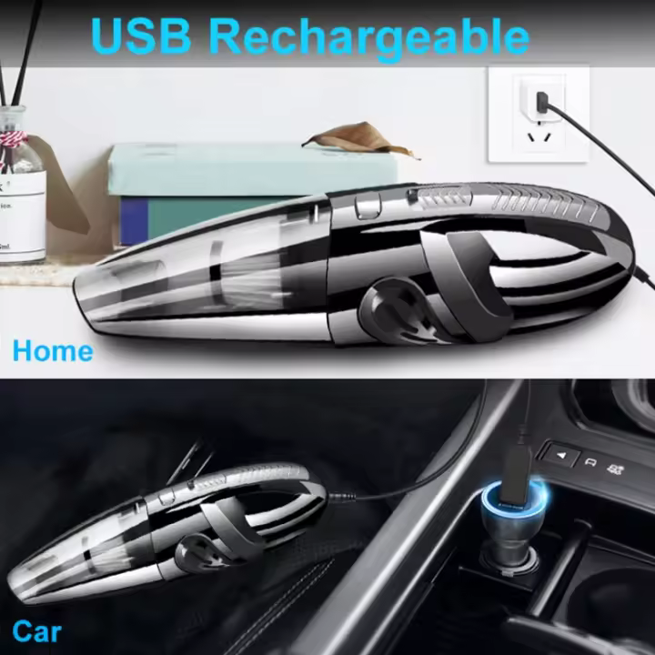 Aspiradora inalámbrica GRIKEY para coche, aspiradora portátil de alta succión para limpieza de automóviles, material plástico. - 1