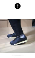 Zapatos deportivos nuevos de gama alta, zapatos de tablero de tendencia de aumento de piel de vaca para hombres - details 1