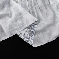 Elegante Vestido de Cintura Mini Blanco Mangas de Farol con Volantes Estilo Vintage 2025 - details 40