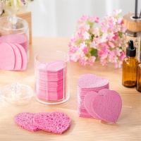 Esponjas faciales comprimidas con forma de corazón, almohadillas de limpieza Facial Natural, 100 unidades - details 6