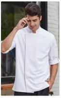 Chaqueta de Chef C116 para hombre y mujer, ropa de cocina, Hotel, restaurante, uniforme de Chef, abrigo de Chef de Sushi, uniforme de Chef de Sushi - details 1