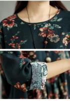 Vestido Floral de Algodón Vintage Moda Casual para Mujeres Primavera Otoño - details 14