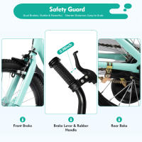 Bicicletta per bambini da 16 pollici doppio freno per bambini ragazzi bicicletta regolabile en altezza per 5-8 anni - details 2