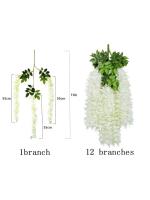 Guirnalda Colgante de Flores de Estira de Jazmín Artificial 12pcs Decoración de Arco de Jardín de Boda al Aire Libre Flores Falsas para Decoración de Fiesta en Casa - details 1