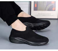 Hombres para verano otoño, nuevo estilo para hombres, deportes de un pie y ocio zapatos perezosos transpirables de suela suave, viejos zapatos de malla de Beijing - details 36