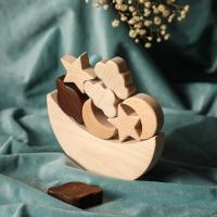 Juguetes de madera Montessori para bebés, bloque de equilibrio estilo luna estrella, juegos de mesa educativos para niños - details 11