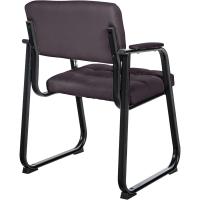 B Tapizada En Cuero Sintético I Silla De Espera con Reposabrazos I Silla Confidente con Base De Metal I Color:, Color:Negro - details 50