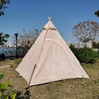 Tienda de campaña piramidal tipo tipi de lona 300D para exteriores, para acampar, para adultos, estilo indio, para 2~3 personas - details 1
