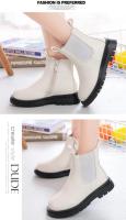 Botas de goma antideslizantes para niños y niñas, botines clásicos con cremallera lateral, Unisex, Otoño e Invierno - details 4