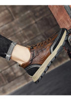Shoes for Man High Quality Men Sneakers Luxury Men's Leather Shoes High Top Mens Shoes Casual Light Footwear Business  Shoes - details 11