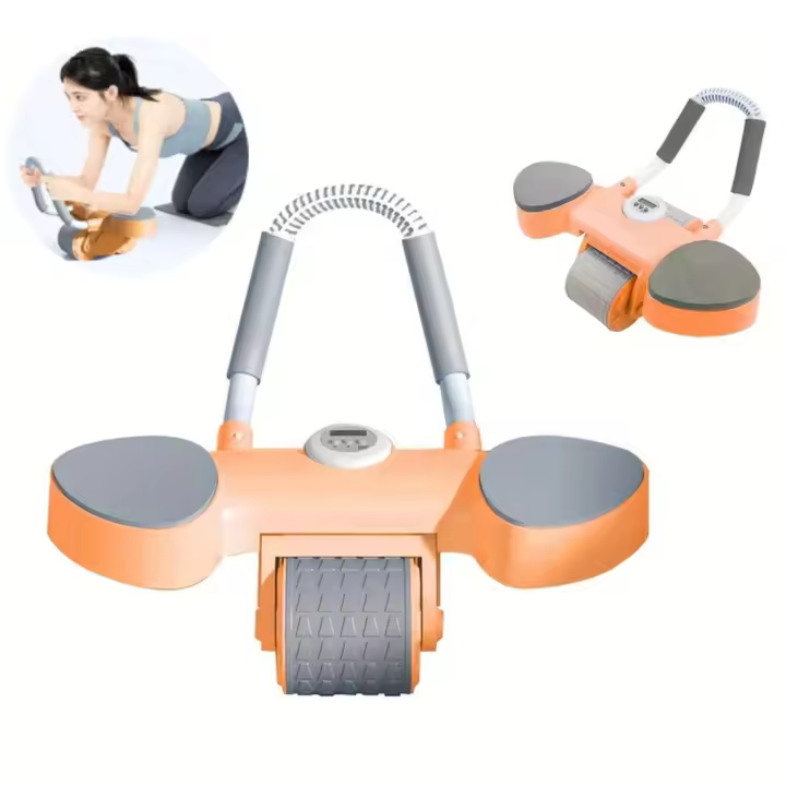 Entrenador de abdominales para perder grasa del vientre y adelgazar la cintura | Rueda para Abdominales y Flexiones Entrenador Portátil Multifuncional - 1