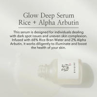 Suero hidratante profundo de belleza coreana mezclado con arroz de arbutina para unir la piel - details 1